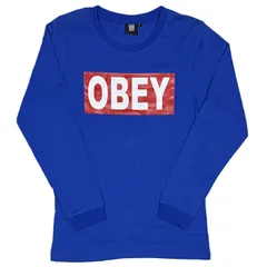 【新品・未使用】OBEY(オベイ) ラガーシャツ 長袖★ ラガーシャツ 大きいサイズ メンズ 長袖 ポロシャツ 刺繍