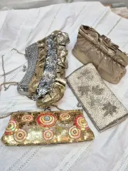 ヴィンテージ スタイル パーティー クラッチバッグ ウール コレクション