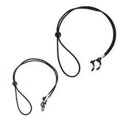 【ぴたっと留まる ズレない安心感】メガネストラップ メンズ レディース おしゃれ グラスコード 長さ調節 ズレ防止 落下防止 _b