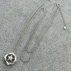 フェスタリア　星の王子様　キュービックジルコニアスターネックレス　シルバー980