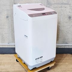 【psuke様】2017年製 シャープ 全自動洗濯乾燥機 ES-TX5A-P/洗濯5.0kg/乾燥3.5kg/ヒーター乾燥(排気タイプ) /C1855