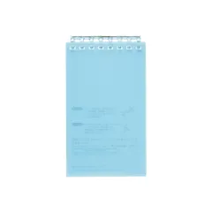 リヒトラブ オープンリングノート メモサイズ 5mm方眼罫 ライトブルー N-2720-14 （1点）