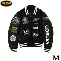 VANSON ウール メルトン スポーツジャケット 黒 vanson cottons ジャケット VANSON ウール メルトン スポーツ