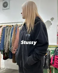 STUSSY(ステューシー) ワールドツアー フード付き ジップアップパーカー ジャケット