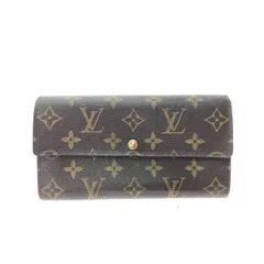▼▼LOUIS VUITTON ルイヴィトン ユニセックス 長財布 モノグラム ポシェットポルトモネクレディ M61725 ブラウン
