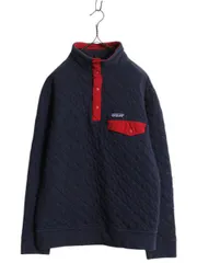 【パタゴニア】Patagonia キルティングスウェット オーガニックコットン紺 楽天市場】キルト スナップ t パタゴニア（メンズファッション