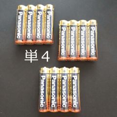 Panasonic パナソニック 単4 アルカリ乾電池 LR03T 金パナ 12本セット (4本×3パック)