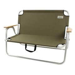 【新品未使用品】ナチュラルシーズン 折りたたみ背付きローベンチ ナチュラルシーズン 軽らく アルミ背付きローベンチ KU－1183 の