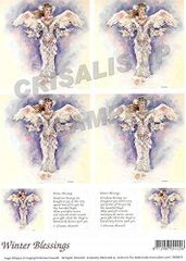 デコパージュ 4アート・メッセージ 3種類セットF8 クリサリスコレクションの原画が高品位に印刷されたA4サイズの紙素材3種類のセット