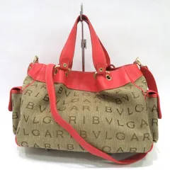    中古 ブルガリ ロゴマニア 2WAYバッグ トート ABランク キャンバス×レザー BVLGARI レディース 【送料無料】【西神店】