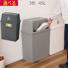 ゴミ箱 ふた付き 45L 日本製 完成品  ブラウン グリーン  ホワイト W45×D28×H67cm  完成品 ポリプロピレン