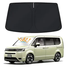 【多層断熱素材】BLUESEATEC ホンダ 新型ステップワゴン RP6 RP7 RP8型 サンシェード フロントガラス用 パラソル 車用サンシェード STEPWAGON e:HEV RP系 6代目 2022年5月-現行 車種専用設計 UVカット 日焼け防 0