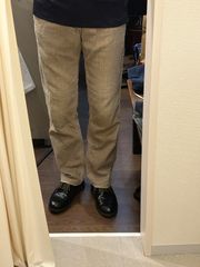 JOHN BULL ジョンブル コットンパンツ 綿パンツ ブラウン系 ノータック サイズW30 A-481