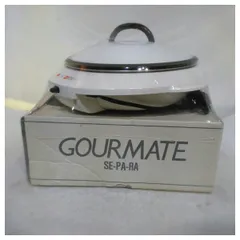 【動作確認済】【未使用品】レトロ・置き古し 丸山技研 着脱式グリルパン GOURMATE SE-PA-RA MGP-651T ホワイト系のサムネイル