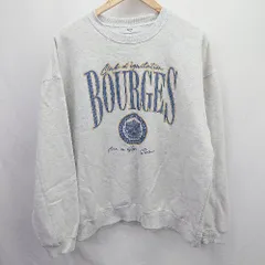 ◇ ⊇ Discoat ディスコート ロゴプリント 長袖 スウェットトレーナー サイズF ホワイト系 レディース E  【1506300018527】