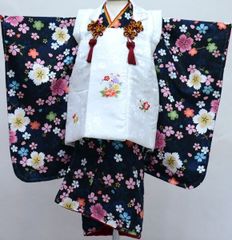 即納✨犬の袴 女の子用本格袴 S ピンク×紺 犬服 着物 - メルカリ