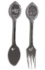 [중고] 칼 붙이 마 늑대 영 & 로고 칼 붙이 세트 바로바로 카페 [블루 록]
