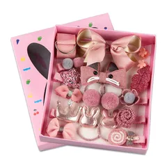 ★即日発送★18点セット こども ヘアアクセサリー ヘアクリップ ヘアピン ヘアアクセサリー 前髪クリップ ベビー赤ちゃんヘアピン キッズ ヘアクリップ かわいい 子供 前髪クリップ かみどめ おしゃれ 髪飾り/入園/入学/お祝い 誕生日プレゼント peach
