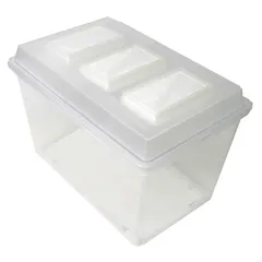 シーラケース プラスチック【コバエをシャットアウト！】昆虫飼育ケース クワガタ用 コバエシャッター【中】フタ・本体 1のサムネイル