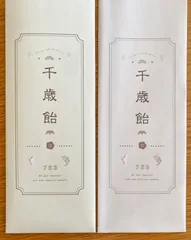〖名前無し 〗千歳飴袋　2枚セットハンドメイド　七五三のサムネイル