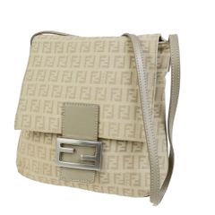 FENDI フェンディ ショルダーバッグ ズッキーノ キャンバス レザー 31KA466
