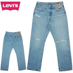 新品 メンズ レディース デニムパンツ リーバイス LEVI'S 125010493 501 ORIGINAL 501 オリジナルジーンズ LIGHTWASH ライトウォッシュ インディゴ ストレート ダメージ ジェンダーフリー ローライズ ジーンズ ジーパン