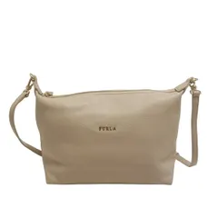 FURLA(フルラ) ショルダーバッグ - ピンクベージュ ストラップ着脱可 レザー