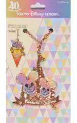 【中古】キーホルダー ミッキーマウス(バルーン/背景シンデレラ城) バッグチャーム 「東京ディズニーリゾート40周年 “ドリームゴーラウンド”」 東京ディズニーリゾート限定
