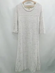 ◇ ⊇ gelato pique ジェラートピケ 防寒性良好 長袖 ロング丈 ワンピース サイズF ライトピンク系 レディース E  【1507250001003】