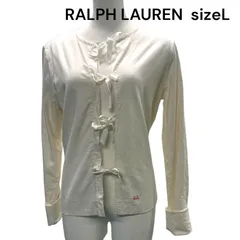 美品　ラルフローレン　RALPH LAUREN 　コットン　カーディガン　トップス　L、11号　レディース　S5Q713