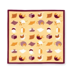 ☆ 風呂敷猫 ☆ おかみさんの小風呂敷 風呂敷 お弁当 小風呂敷 ふろしき おしゃれ ランチクロス ハンカチ 大判 弁当包み ミニ 小さめ 50cm 日本製 和風柄 和柄 綿100% 母の日 ギフト プレゼント おかみさんの小風呂敷 雑貨