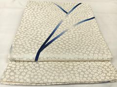 未使用 蜘蛛絞りの半幅帯 水色 綿 麻 - メルカリ