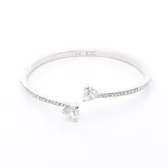 スワロフスキー SWAROVSKI バングル Mesmera Attract シルバー ステンレススチール バングル レディース Used B