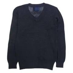 junhashimoto ジュンハシモト NUS71KT0254SR コットン Vネック サマーニット ネイビー系 M【中古】のサムネイル