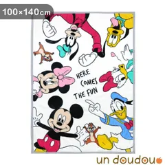un doudou ディズニー ハーフ毛布 100×140cm 大きめ ニューマイヤー Disney ミッキー＆フレンズ ブランケット ハーフ毛布 お昼寝 寝冷え対策 防寒 ベビー用品 新品 NZ2900-MK