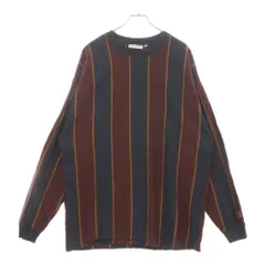 Carhartt WIP (カーハート ダブリューアイピー) L/S RUBEN T-SHIRT ストライプ柄 クルーネック コットン ルーベン 長袖Tシャツ ロングスリーブ ブラウン/ネイビー I032316