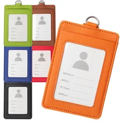 パスケース 定期入れ icカード 伸びる リール付き レザー 免許証ケース 可愛い おしゃれ レディース メンズ 横タイプ オレンジ