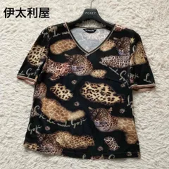 【新品】伊太利屋　イタリヤ　ラモーダゴジ　カットソー　豹柄　総柄　シースルー袖 楽天市場】伊太利屋（柄ヒョウ・レオパード）（トップス