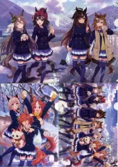 【中古】クリアファイル 全4種セット A4クリアファイル 「ウマ娘 プリティーダービー×セブンイレブン 3周年キャンペーン!」 対象商品購入特典