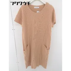 ◇ green label relaxing UNITED ARROWS 半袖 膝丈 ワンピース オレンジ系 レディース  【中古】 【1110110012868】