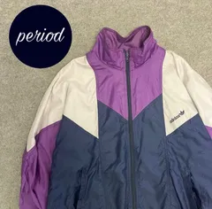 P417 adidas 80s〜90s ナイロンジャケット　トラック　古着