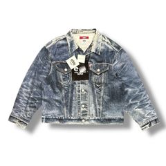 参考上代110000円 未使用品 eYe JUNYAWATANABE MAN 25SS ×Levi's×BerBerJin 転写コットンジャケット ブルゾン シャツ アイジュンヤワタナベマン リーバイス ベルベルジン コラボ WO-J911-100 インディゴ