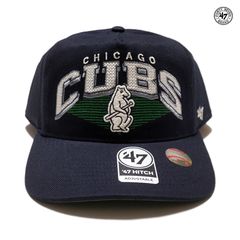 '47 HITCH CHICAGO CUBS SNAPBACK CAP【NAVY】 (フォーティーセブン 帽子 通販 メンズ レディース 男 女 兼用 キャップ スナップバック ベースボールキャップ MLB ロゴ シカゴ カブス)