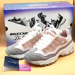 【 未使用 保管品 】スケッチャーズ SKECHERS D'Lites エアクール メモリーフォーム スニーカー ピンク グレー