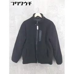 ■ Beno ビーノ ジップアップ 中綿 ボア  リバーシブル ジャケット サイズL ブラック ダークグレー系 メンズ  【中古】 【1002801764579】
