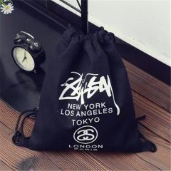 新品未使用 STUSSY ステューシー 男女兼用 メンズ/レディース ナップサック リュック バックパック  ブラック ホワイト
