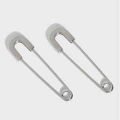 E023 ピアス イヤリング 安全ピンピアス  個性的 silver925 シルバー 
ゴールド