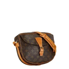     中古 ルイヴィトン モノグラム ショルダー ジョヌフィーユ M51226 斜めがけOK Bランク ブラウン Louis Vuitton 【送料無料】【西神店】