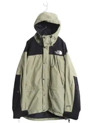 【お得なクーポン配布中!】 90s ノースフェイス ゴアテックス ナイロン マウンテンライト ジャケット メンズ L 古着 オールド マウンテンパーカー フルジップ ツートン