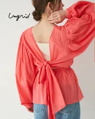 【SALE】【Ungrid】バックオープンボリュームブラウス/アングリッド